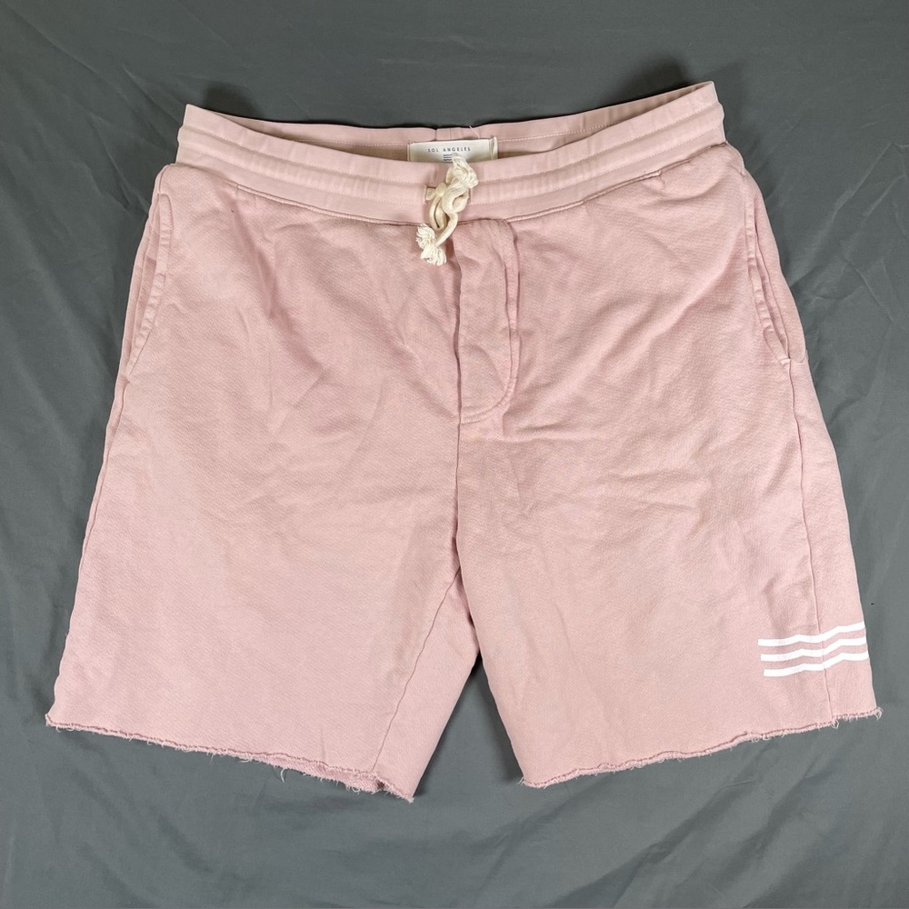 Sol Angeles Sweat Shorts Men’s XXL Pink Activewear Designer Drawstring USA MADE